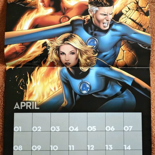 Marvel Fact Files calendar like new
