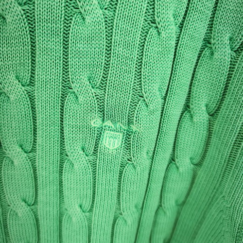 Gant Cable Crew Sweater L new, fresh green