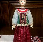  2  Ρωσικές   χειροποίητες  κούκλες  με   παραδοσιακές  ενδυμασίες