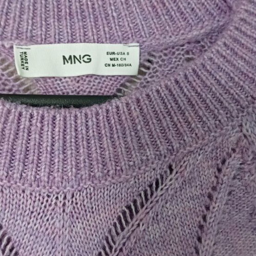 Mango women's lilac sweater like new