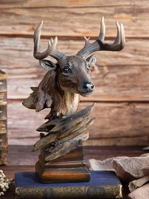 Deer Figurine new, resin souvenir with antlers