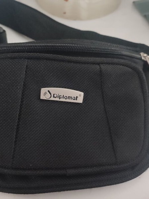 Diplomat waist bag black, like new