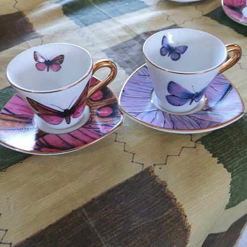 Trimar espresso coffee cup set of 4 like new