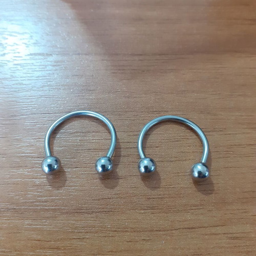 Piercing petals like new, silver pair