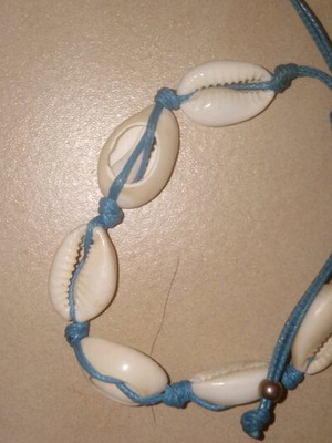 Summer bracelet with blue weaving handmade new