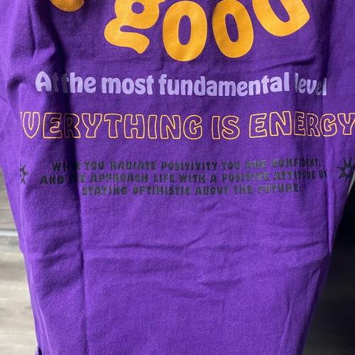 H&M Purple Printed T-Shirt Size S Like New