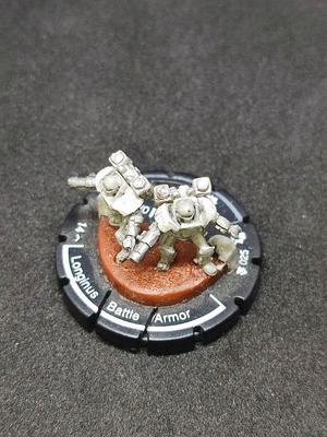Mechwarrior Longinus Battle Armor #025 like new, green