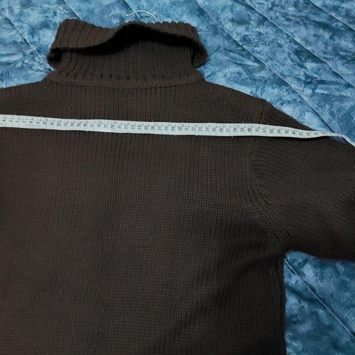 Y2K wool sweater, brown, size L