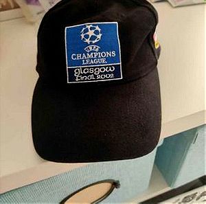 Συλλεκτικό καπέλο του τελικού Champions League 2002 Real Madrid Leverkusen (2-1) στη Γλασκώβη