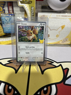Pokémon Eevee 118/130 ολογραφική κάρτα 30th Anniversary Celebration Mint/nm condition