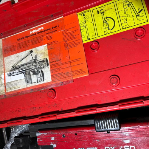 Hilti DX 450 nail gun used semi-automatic cartridge