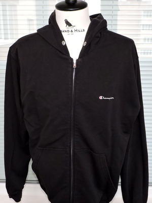 Champion Mens Full Zip Black Hoodie Size XL used
