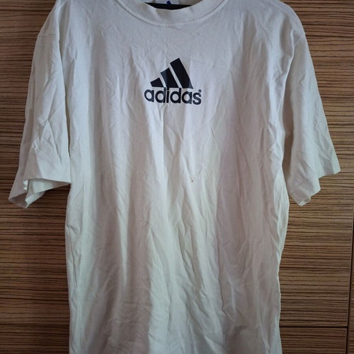 Adidas T-shirt used, white, size M