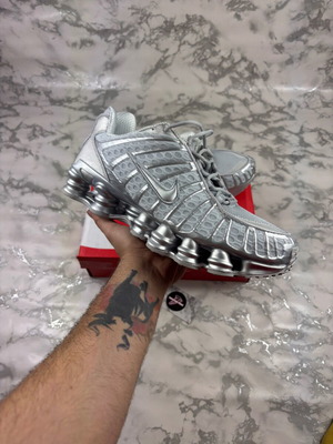 Nike Shox TL Sneakers men's and women's shoes silver made to order