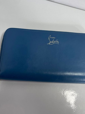 Christian Louboutin δερμάτινο πορτοφόλι μεταχειρισμένο, μπλε