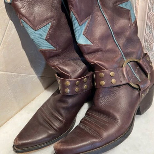 Fornarina leather boots size 36 like new, brown