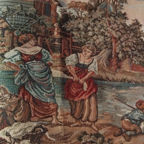 Vintage wall tapestry 210x82 cm new, classic Boucher design