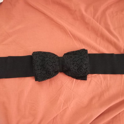 Handmade women's belt black, like new, size 80