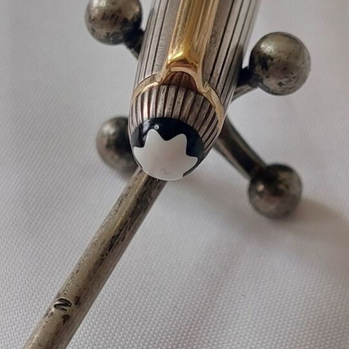 Montblanc Meisterstuck Solitaire Doue pen used, silver 925 black
