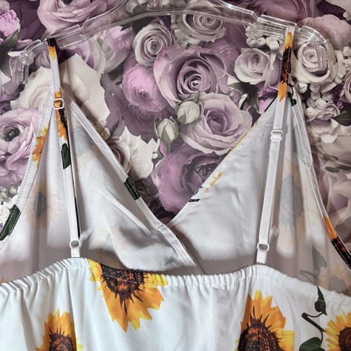 Shein floral dress with sunflowers, size M