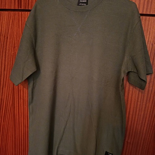 Men's short-sleeve Pull&Bear t-shirt khaki like new