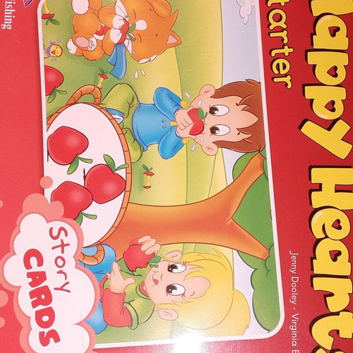 Happy Hearts English Book Set like new with bag and learning materials