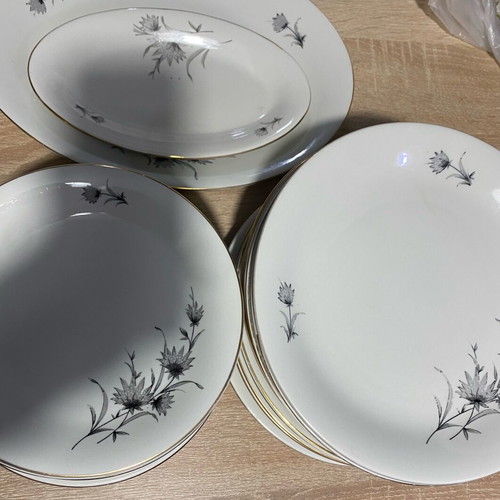 Porcelain service set like new, 24 pieces, Greek origin