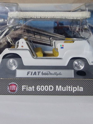 Metal model Fiat 600 Multipla blanc EDL scale 1:18 new