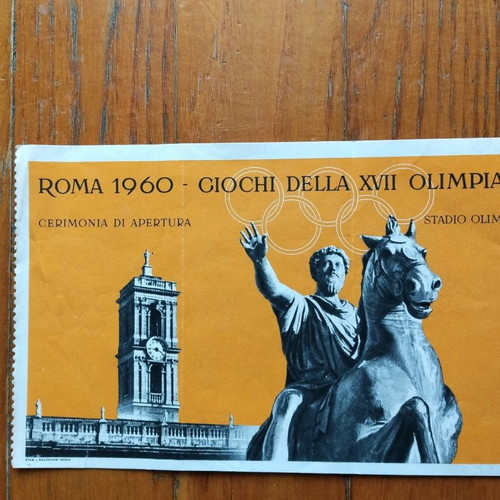 Rome 1960 Olympic Games tickets used, set of 2