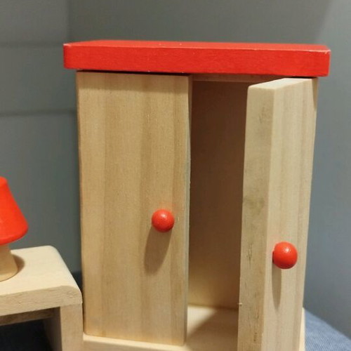 Wooden bedroom furniture miniature set like new