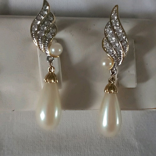 Vintage earrings used, silver