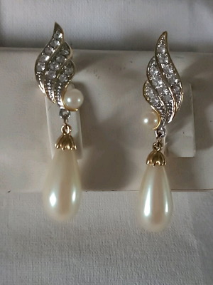 Vintage earrings used, silver