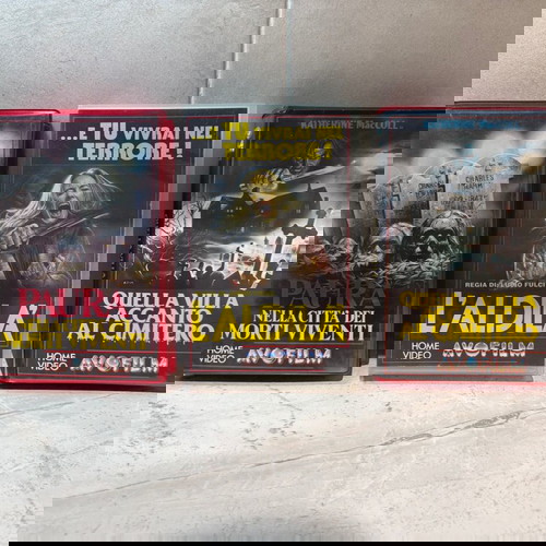 Lucio Fulci horror VHS collection used, pack of 3