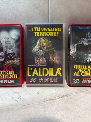 Lucio Fulci horror VHS collection used, pack of 3