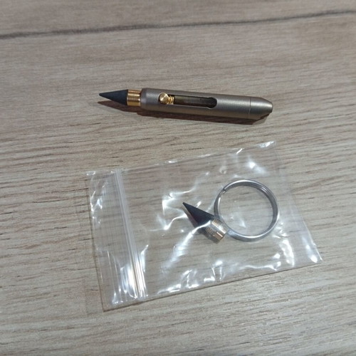 Titanium folding pencil new, super mini