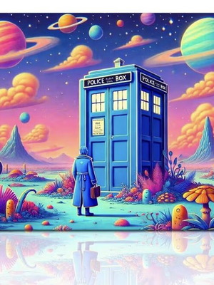 Doctor Who Tardis in Space MTG Playmat brand new