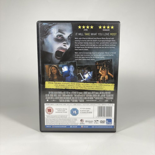 Insidious Chapter 2 DVD used with English subtitles