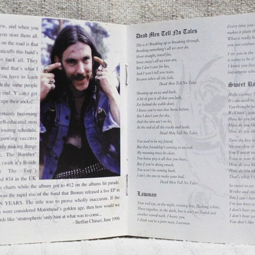 Motörhead Bomber CD album reissue remastered like new