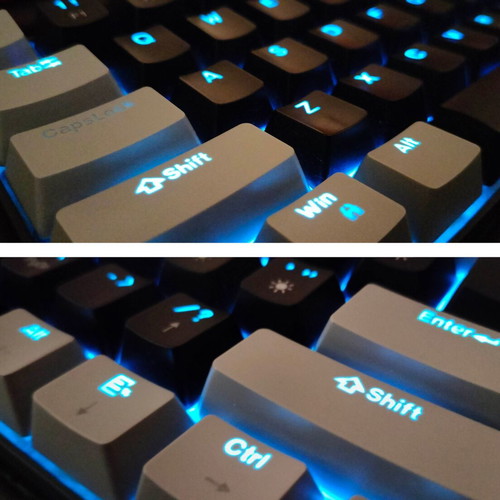 MageGee STAR61 Mechanical Keyboard like new with extra keycaps