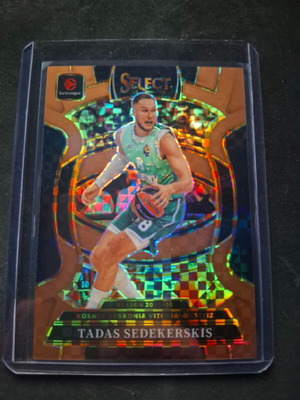 Tadas Sedekerskis 2025-26 Panini Select EuroLeague Bronze Checker card like new