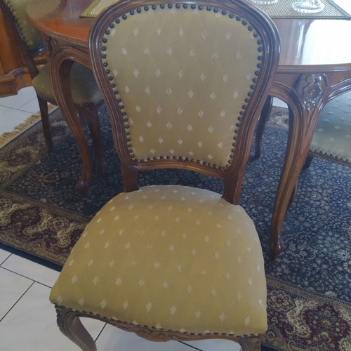 Handmade dining set like new with extension piece