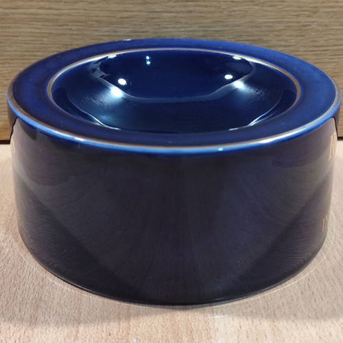 Rothmans International ceramic ashtray used, vintage advertising