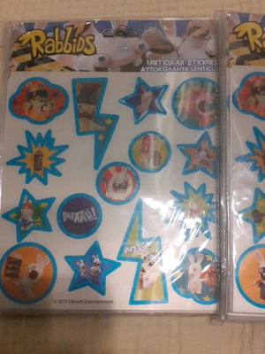 Rabbids lenticular 3D αυτοκόλλητα, σφραγισμένο σετ 200 τεμαχίων