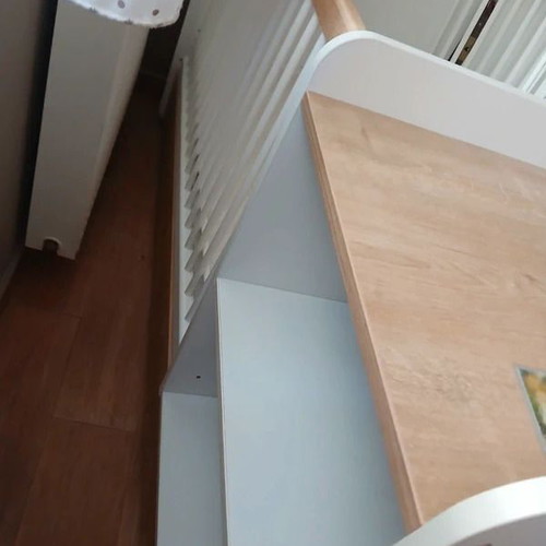 Cilek Convertible Baby Cot with Changing Table, 2 Mattresses & Baby Set like new