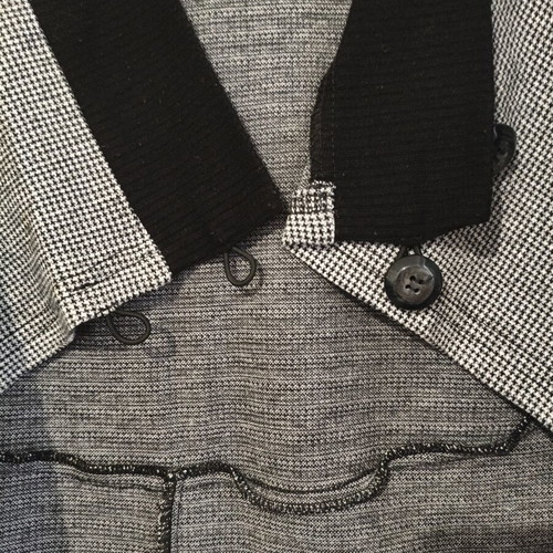 Oversize asymmetrical knitted cardigan cape Positivo fashion like new