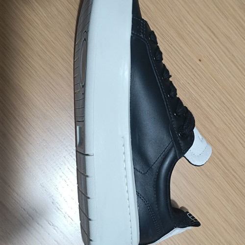 Lacoste Carnaby Plat Leather Sneakers size 38 new, black and white