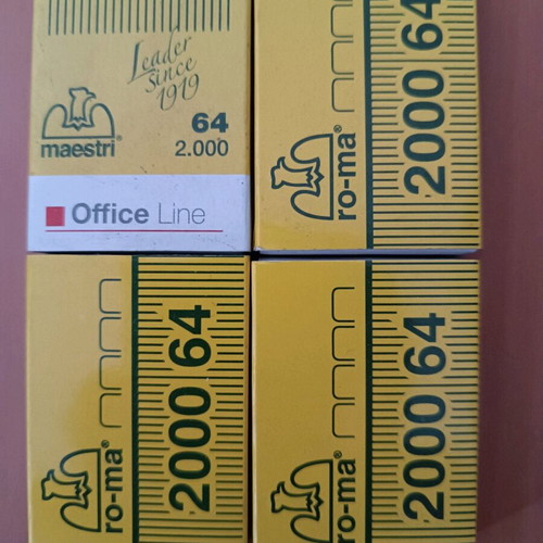 Stapler replacements new, pack of 4 boxes