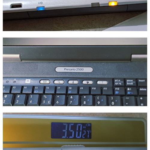 HP Compaq Presario 2500 vintage laptop Pentium 4 2.66GHz