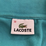 Lacoste sleeveless turquoise top, size medium