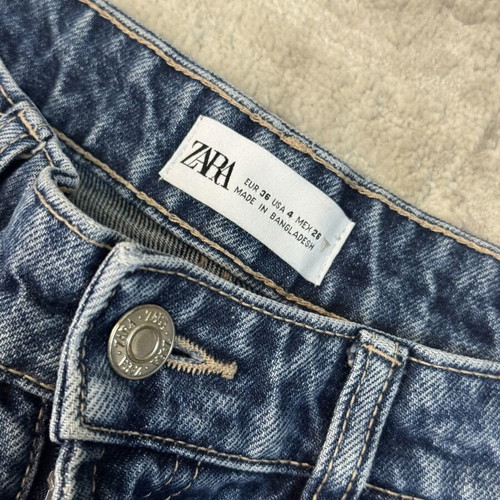 Zara flared bootcut denim jeans high waisted like new, size 36